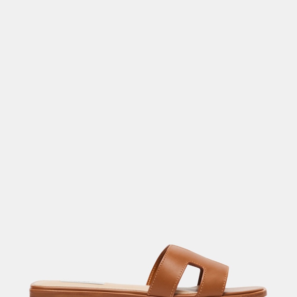 Elegant Brown Slide Sandals